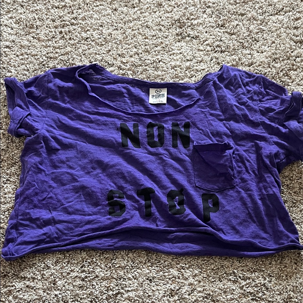 PINK Victoria's Secret Purple Crop Top